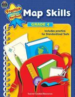 Map Skills Grade 4 (Practice Makes Perfect) 0743937295 Book Cover