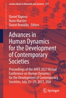 Advances in Human Dynamics for the Development of Contemporary Societies 3030804143 Book Cover