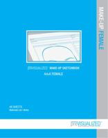 preVISUALIZED Make-Up Sketchbook: Adult FEMALE 0989267563 Book Cover