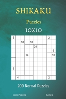 Shikaku Puzzles - 200 Normal Puzzles 10x10 Book 2 B0884CHYQM Book Cover