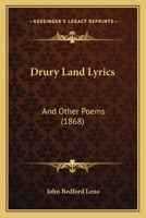 Drury Land Lyrics and Other Poems 1120613582 Book Cover