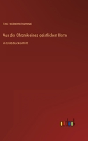 Aus der Chronik eines geistlichen Herrn: in Großdruckschrift 336848026X Book Cover