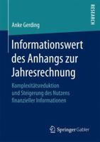 Informationswert Des Anhangs Zur Jahresrechnung: Komplexitatsreduktion Und Steigerung Des Nutzens Finanzieller Informationen 365815554X Book Cover