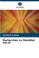 Recherchen zu Stendhal Vol.III 6205645289 Book Cover