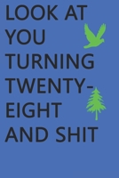 Look at You Turning Twenty-Eight and Shit Notebook Birthday Gift : Lined Notebook/ Journal Gifts,120 Pages, 6?9, Soft Cover, Matte Finish 167601280X Book Cover