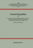 General Inequalities II 3764310561 Book Cover