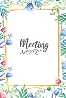 Meeting Notes: Business Record and Writing for any organization that may conduct meetings 1677182342 Book Cover