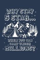 I Only Stay Million Stars: Notebook for Hiking Hiker Camper Camping Trekking 6x9 in Dotted 1093606304 Book Cover