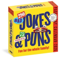 290 Bad Jokes & 75 Punderful Puns Page-A-Day(r) Calendar 2026: For the Whole Family! 1523530413 Book Cover