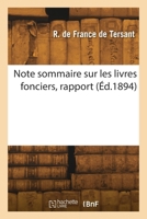 Note sommaire sur les livres fonciers, rapport 241826355X Book Cover