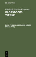 [Oden. Gestliche Lieder. Epigramme] 3112424972 Book Cover