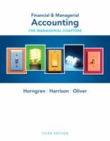 Financial & Managerial Accounting: The Managerial Chapters 0132497921 Book Cover