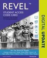 Revel for the American People: Creating a Nation and a Society, Concise Edition, Volume 2 -- Access Card 0134625439 Book Cover