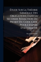 Etude Sur La Theorie Generale Des Obligations 2013451318 Book Cover