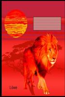 L�we: A5 Liniertes Schreibheft F�r Sch�ler Und Lehrer 1073452735 Book Cover