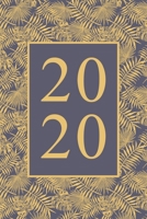 2020: Calendar, DIN-A5 paperback format, weekly planner with space for notes, holidays, year-round overview. White paper with beautiful, artistic ... Purple Blue Gold Colours. German Version 1712203320 Book Cover