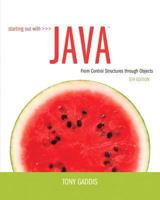 Starting Out with Java: From Control Structures through Objects 0136080200 Book Cover