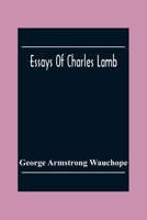 Essays Of Charles Lamb 9354302556 Book Cover