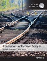 Foundations of Decision Analysis 0132336243 Book Cover