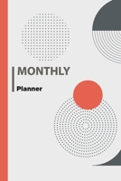 F4 Monthly Planner Red Black Cover: Two Year - Monthly Calendar Planner 6 x 9'' 24 Months For Academic Agenda Schedule Organizer 1704301084 Book Cover
