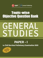 Topic Wise Objective Question Bank General Studies Paper I for Civil Services Preliminary Examination 2020 9389161940 Book Cover