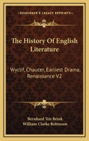 History of English Literature .. Volume 2 1176684469 Book Cover