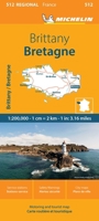 France: Brittany Map 512: Brittany Map 512 (Michelin Maps, 512) 2067258648 Book Cover