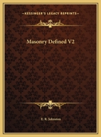 Masonry Defined V2 1162576499 Book Cover