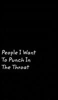 People I Want To Punch In The Throat 0464177227 Book Cover