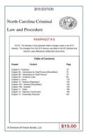 North Carolina Criminal Law and Procedure-Pamphlet # 6 1502305798 Book Cover