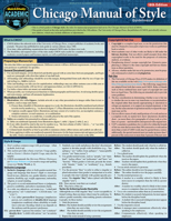 Chicago Manual of Style Guidelines - 18th Edition: A Quickstudy Laminated Reference Guide 1423251423 Book Cover