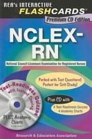 NCLEX-RN Premium Edition Interactive Flashcards Book (REA) (Flash Card Books) 0738604607 Book Cover