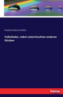 Volkslieder, Nebst Untermischten Anderen Stucken 3742818597 Book Cover