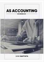 AS Accounting Workbook: A Valuable study guide and write-in course companion for AS Level Students 0473445026 Book Cover