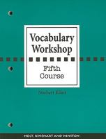 Vocabulary Workshop: Fifth Course 0030430224 Book Cover