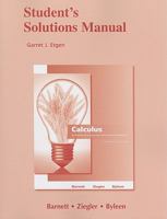 Student's Solutions Manual for Calculus for Business, Economics, Life Sciences and Social Sciences 0321654986 Book Cover