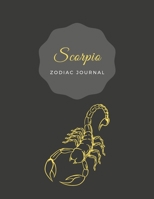 Scorpio Zodiac Bullet Journal Black Yellow : Positive, Zodiac Diary Journal with Dots Composition Notebook Inspirational (110 Pages, 8. 5x11, Dots) 1676425128 Book Cover
