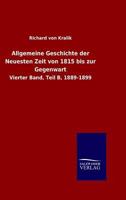 Allgemeine Geschichte Der Neuesten Zeit Von 1815 Bis Zur Gegenwart 3846028363 Book Cover