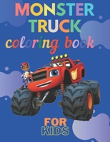 Monster Truck Coloring Book: A Fun Coloring Book For Kids for Boys and Girls B08F719DV8 Book Cover