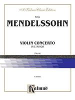 Music Minus One Violin: Mendelssohn Violin Concerto in E minor, op. 64 (Book & 2 CDs) 379576517X Book Cover
