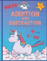 Addition and subtraction: Math workbook. Digits 0-100. Over 860 equations. B08B324YSP Book Cover