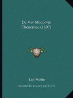 De Vsv Modorvm Theocriteo (1897) 1160414238 Book Cover