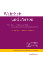 De Veritate - Über die Wahrheit (Realistische Phanomenologie / Realist Phenomenology, 4/5) 3110334364 Book Cover