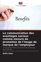 La communication des avantages sociaux comme mesure de promotion de l'image de marque de l'employeur (French Edition) 6209618006 Book Cover
