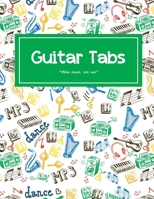 Guitar tab notebook: Guitar Tablature Blank Notebook for Guitar Players, Musicians, Teachers and Students, Blank Music Journal for Guitar Music Notes (Guitar Manuscript Books) 167648826X Book Cover