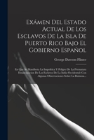 Ex�men Del Estado Actual De Los Esclavos De La Isla De Puerto Rico Bajo El Gobierno Espa�ol: En Que Se Manifiesta La Impol�tica Y Peligro De La Prematura Emancipacion De Los Esclavos De La India Occid 1016483562 Book Cover