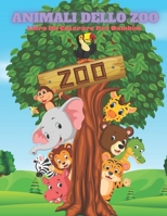 ANIMALI DELLO ZOO - Libro Da Colorare Per Bambini (Italian Edition) B08JF16L8L Book Cover