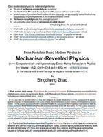 From Postulate Based Modern Physics To Mechanism Revealed Physics, Vol.1 (1/2) 1435749138 Book Cover