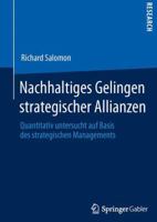Nachhaltiges Gelingen Strategischer Allianzen: Quantitativ Untersucht Auf Basis Des Strategischen Managements 3658032901 Book Cover