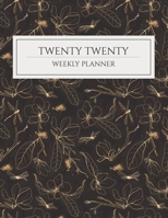 Twenty Twenty Weekly Planner: Weekly Planner Undated Luxury Flowers And Branches Pattern Cover Year In Review, Weekly Planner, To-Do List, And Additional Notes (8.5x11)(No.1) 1673450024 Book Cover